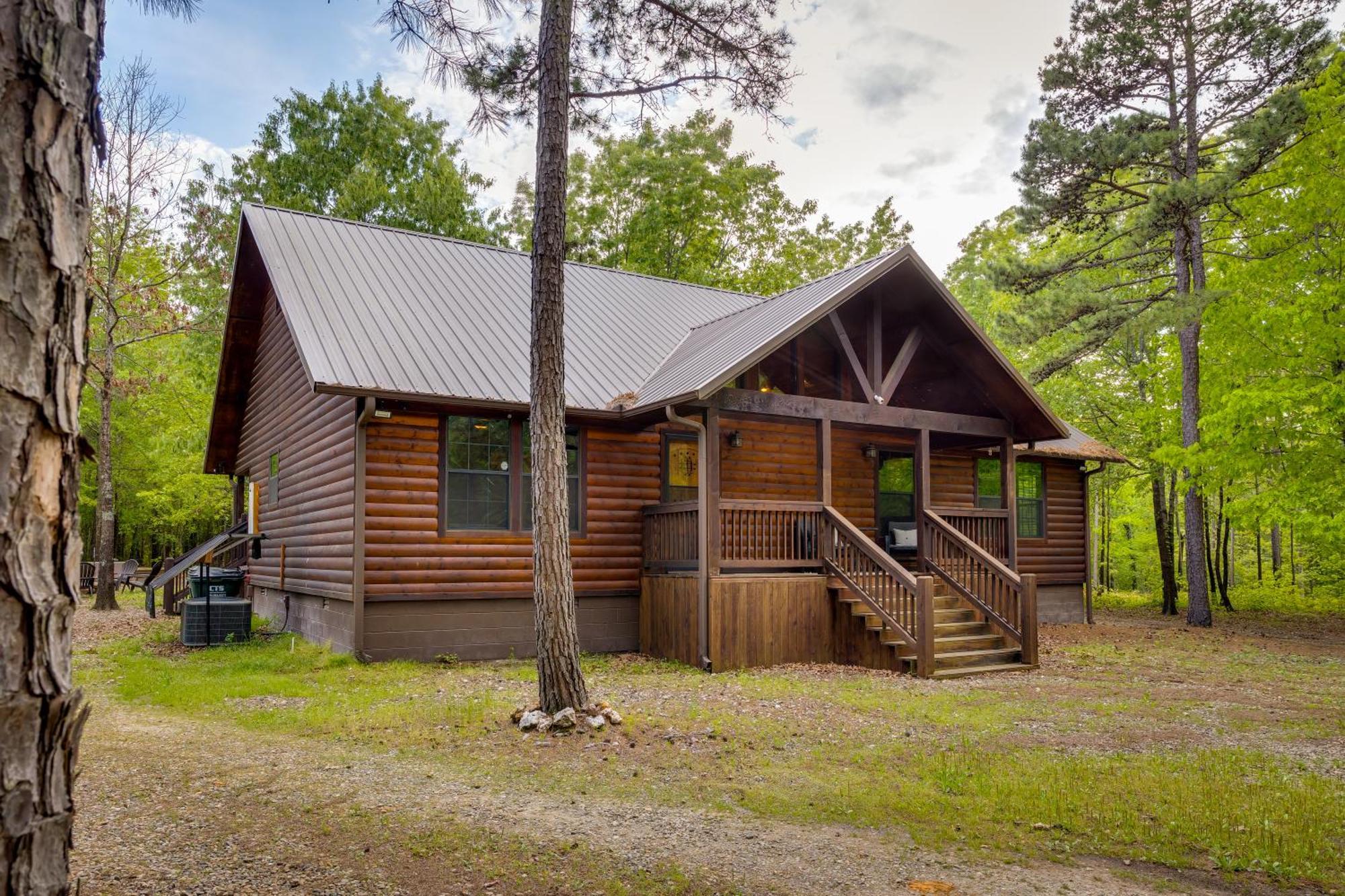 Cross Timbers Cabin On The Grove'S 25-Acres 布罗肯鲍 外观 照片
